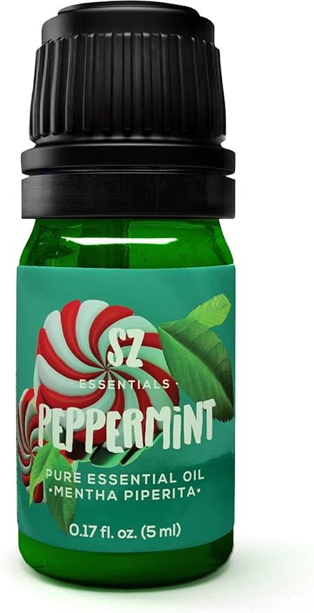 Peppermint Essential Oil - Sweet Candy Cane Scent! The Real Deal - 100% Pure and Natural - Undiluted - 5ml
