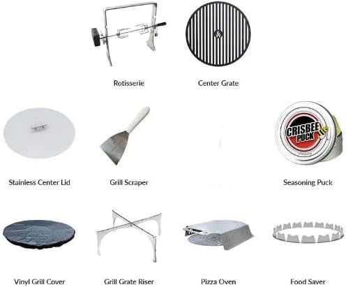 ARTEFLAME Charcoal BBQ Grill, Griddle, and Fire Pit Bundle | Gourmet Outdoor Cooking Essentials | Steakhouse Searing Set (40" Low Euro Base with 9 Grilling Accessories) Made in USA