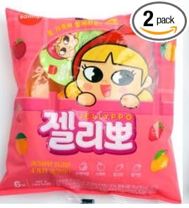 [KOTASTIC] Korean Rice Crackers Snack 115g 참쌀선과, Yakgwa Korean Honey Cookies 200g 미니꿀 약과 과자 (Rice Crackers & Yakgwa) (Large, Jellypo 5)