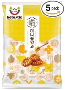 Kotastic Yakgwa Korean Honey Cookies 200g 미니꿀 약과 5Packs