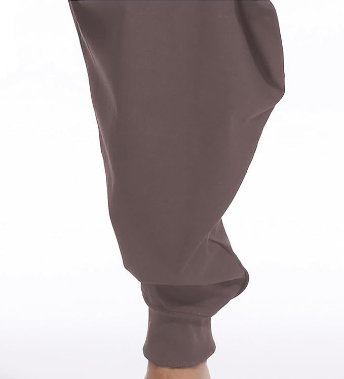 AITFINEISM Men's Drawstring Aladdin Hippie Harem Pants Loose Drop Crotch Trousers