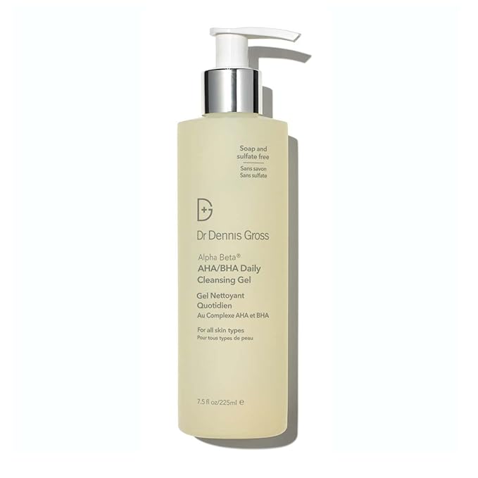 Dr. Dennis Gross Alpha Beta® AHA/BHA Daily Cleansing Gel, for Skin That is Dull, Congested and Uneven Tone & Texture (7.5 Fl Oz)