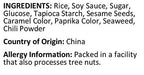 Anna and Sarah Oriental Rice Crackers in Box, 22 Lbs