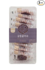 [KOTASTIC] Korean Rice Crackers Snack 115g 참쌀선과, Yakgwa Korean Honey Cookies 200g 미니꿀 약과 과자 (Rice Crackers & Yakgwa) (Large, Honey)