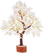 FASHIONZAADI Clear Quartz Crystals, Feng Shui Tree, Gemstone Tree - Spiritual Décor, Chakra Stone, Premium Meditation Decor, Good Luck Gifts, Home Decor