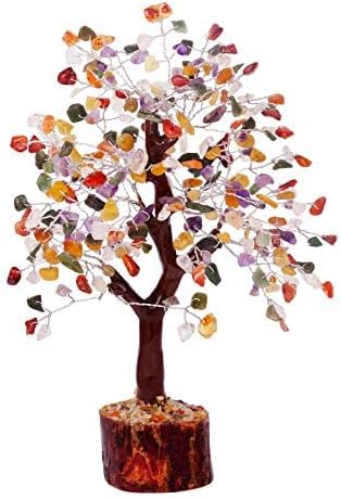 FASHIONZAADI Premium Crystal Tree of Life – 7 Chakra Tree for Healing, Positive Energy, Luck & Manifestation – Gift-Ready Packaging – Ethically Handcrafted Spiritual Gifts for mom