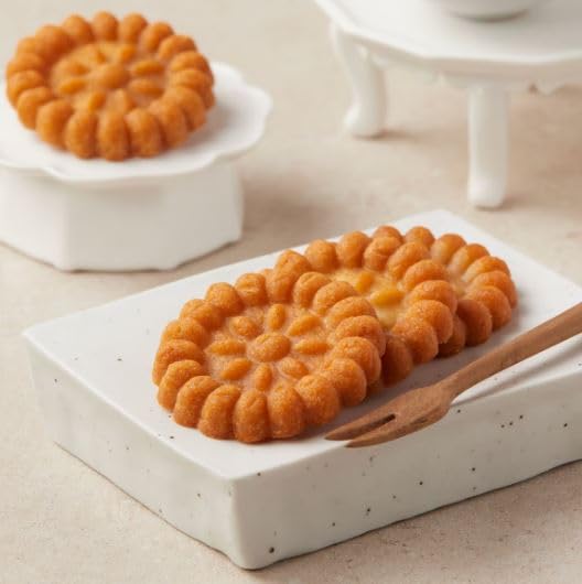 [KOTASTIC] Korean Rice Crackers Snack 115g 참쌀선과, Yakgwa Korean Honey Cookies 200g 미니꿀 약과 과자 (Rice Crackers & Yakgwa) (Large, Honey)