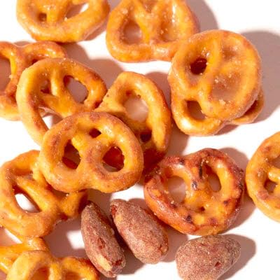 [Official Gilim HBAF] Korean Salted Caramel & Pretzel Almonds Nut Protein Snack | After-School, Lunch, Office, Work, Trip Camping Snack | Pre-workout Snack | Healthy Snacks | Korean Souvenir (Caramel Pretzel 1x120gram)