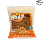 Nadel - NATURALLY DELICIOUS CARROT CAKE Slices, 16 Pack, Sweet Breads & Cakes Back to School lunch snack, breakfast bar