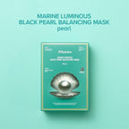 JMsolution Marine Luminous Pearl Deep Moisture 3 Step Skin Care Face Mask - Korean Skincare Facial Mask - boosting Brightening Moisturizing-10 Sheets for Dry Skin (Black Pearl)
