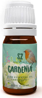 Gardenia 100% Pure, Essential Undiluted Oil - Extracted from Gardenia Jasminoides - Floral & Sweet Scent with Floral Overtones - Therapeutic Grade & Vegan - 0.17oz (5ml)