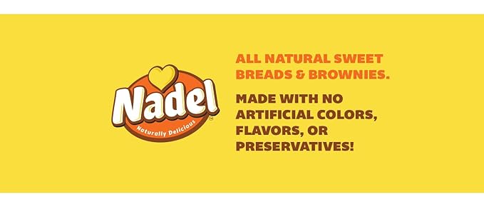 Nadel - Naturally Delicious Cappuccino Chocolate Chip bread, Lunch snack breakfast bars coffee cake, Natural fresh brand mocha chocolate cake 16 pack