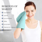 SINLAND Microfiber Face Cloths Reusable Makeup Remover Washcloths Super Soft and Absorbent Fingertip Face Towels for Sensitive Skin Women 12 x 12 Inch 6 Pack
