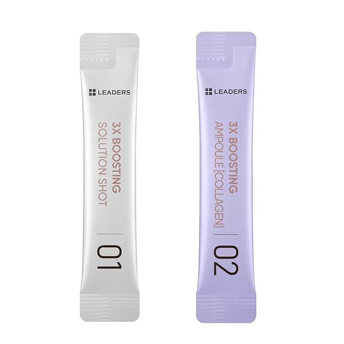 LEADERS 3X Boosting Modeling Mask | 3-Step Korean Skincare with Collagen Set of 1 | Skin Elasticity & Firmness | Improve Sagging Skin | Collagen for Toning & Anti-Aging (Collagen)