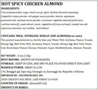 [Official Gilim HBAF] Korean Seasoned Hot Spicy Chicken Almonds Nut Protein Snack | Nutritious & Gluten Free | School, Work, Trip snack | Pre-workout Snack (Spicy Buldak, 1x120gram pack)