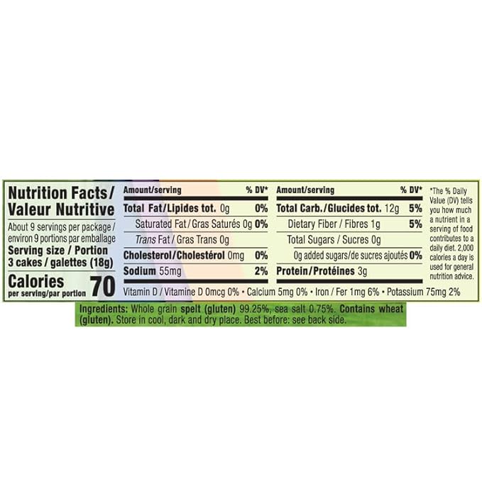 Only Kosher Candy Ultra Thin Whole Spelt Cakes Squares, (Pack of 3)