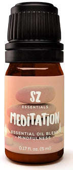 Meditation 100% Pure Essential Oil Blend - Perfectly Balanced for Shadow Work, Hot & Cold Yoga - Elevated and Deep Scent a Must Try for Meditation - Vegan - 0.17oz (5ml)