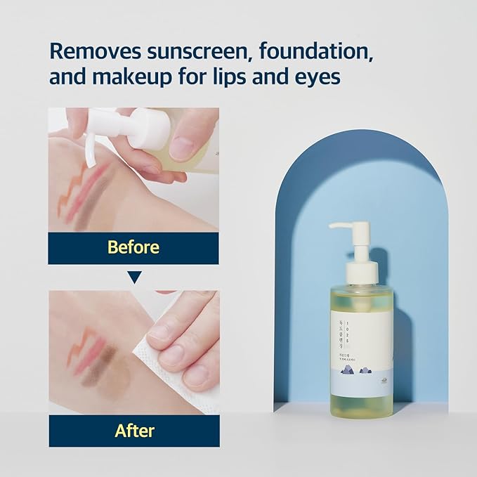 ROUND LAB 1025 Dokdo Cleansing Oil 200ml + 1025 Dokdo Cleanser 150ml Set | double cleansing, deep pore cleansing, for sensitive, pore-clogged skin