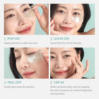 MIZON Cicaluronic Vegan De-puffing Eye Gel Patch, 24K Gold & Cica Under Eye Mask, Reduces Puffy Eyes, Dark Circles and Wrinkles (21 pairs)