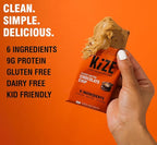 KiZE Energy Bars - Gluten Free, Dairy Free, Non-GMO, and High Protein Meal Replacement Energy Bars, Clean & Simple Food Ingredients - Chocolate Lovers Variety Pack, 9g High Protein Snacks, (10 Count)