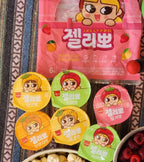 [KOTASTIC] Korean Rice Crackers Snack 115g 참쌀선과, Yakgwa Korean Honey Cookies 200g 미니꿀 약과 과자 (Rice Crackers & Yakgwa) (Large, Jellypo 5)
