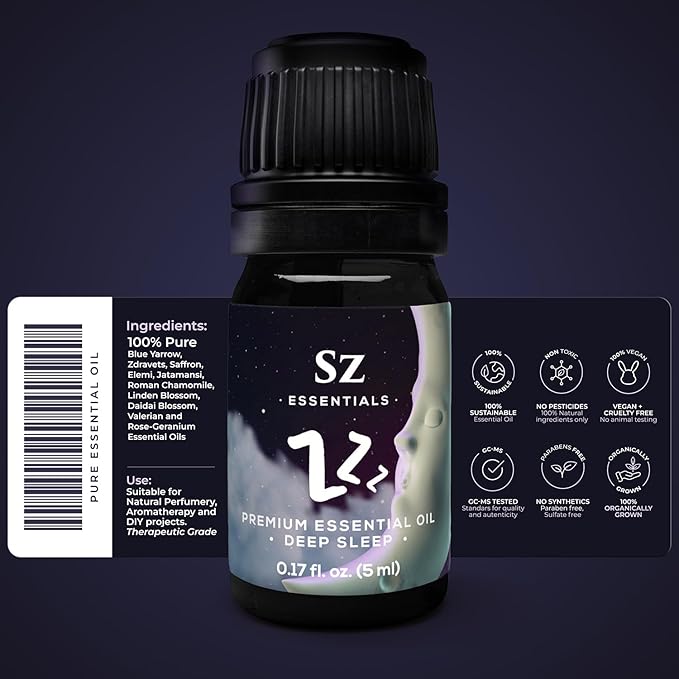 Pure Essential Oil Blend for Relaxation - ZZZ - 0.17 fl oz (5ml)
