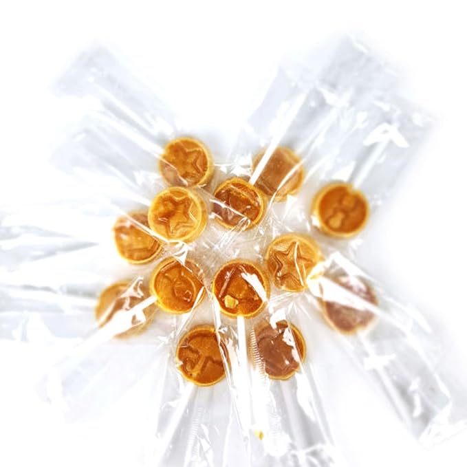 Sookwang K-Food Dalgona Korean Traditional Street Delight Sugar Candy, Sweet Treat for Movie Snack, Party_5.82 oz (55g x 3 Packs)