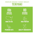 Chef's Cut Real Turkey Teriyaki Jerky, 2.5 Ounce (4 Pack)