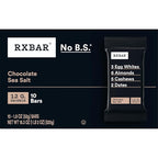 RXBAR Protein Bars, Protein Snack, Snack Bars, Chocolate Sea Salt, 18.3oz Box (10 Bars)