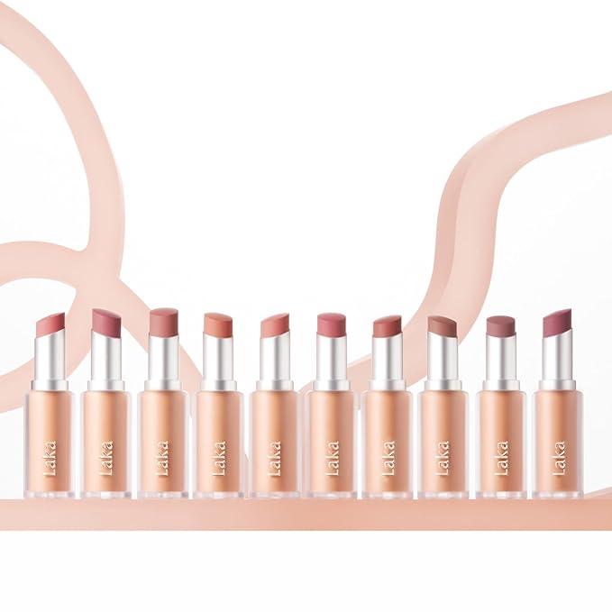 Laka Bulky Matte Lipstick 4g/0.14oz., Long Wear, Non-Drying Lip Stain Stick with High Pigmentation, Voluminous Lips, Vegan, K-Beauty (#401 Low Pink)