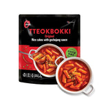 O’Food Tteokbokki Korean Rice Cakes – [Original Gochujang | Pack of 1] – Gluten-Free (Except BBQ), Healthy/ Savory/ Bold/ Fiery, 0 Cholesterol/ 0 Trans Fat/ No MSG/ No Corn Syrup, Spicy Street Snack, Ready in Minutes