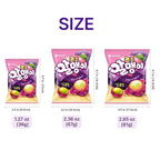 Korean Fruit Jelly Candy – Assorted Chewy Gummy Snacks – 5 Fruity Flavors (Grape, Plum, Lychee, Kiwi, Mango) – Individually Wrapped – Perfect for Kids & Adults – 알맹이젤리 (Grape–1.26oz(36g) × 6pack)