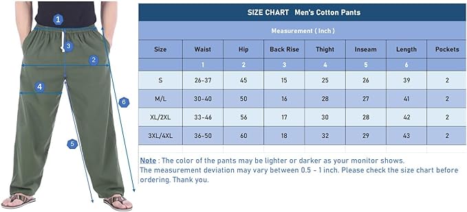 Baggy Sweatpants Men Cotton, Drawstring Lounge Pants, Relaxed Fit, Ideal for Comfort