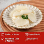 Korean Sliced Rice Cakes – Chewy Tteok for Tteokbokki and Tteokguk, Vegan, Gluten-Free, Non-GMO, 21.16 oz (3 x 7.05 oz Bags), 1 Pack