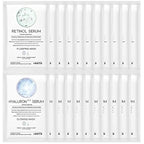 #OOTD Retinol + Hyaluron Serum Korean Sheet Mask Sheet Gift Pack [20 Count] Plumping Glowing Luminating Hydrating Rejuvenating Sheet Mask Gift Pack