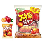 Korean Fruit Jelly Candy – Assorted Chewy Gummy Snacks – 5 Fruity Flavors (Grape, Plum, Lychee, Kiwi, Mango) – Individually Wrapped – Perfect for Kids & Adults – 알맹이젤리 (Plum–1.26oz(36g) × 6pack)