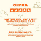 Olyra Dark Chocolate Sandwich Breakfast Biscuits, Healthy Snacks for Adults and Kids, Low Sugar, Organic Vegan Cookies, Office Snacks, USDA Certified, Non GMO 24 Packs