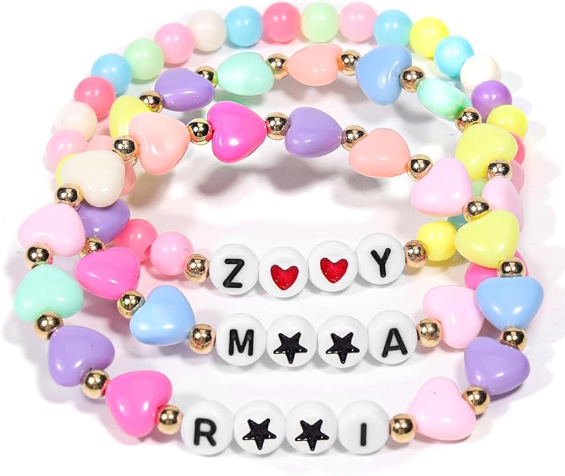 AICase for Kpop Merch Inspired Bracelets 3 Pcs Stackable Stretch Friendship Beaded Bracelets for k pop Costume Outfit Merchandise Jewelry Gifts for Fans Women Christmas Stocking_1