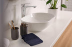 Softolle 100% Cotton Washcloths 24 Pack (12x12 Inches) Soft, Highly Absorbent Washcloth, Face Towels, Wash Cloths for Face, Ring Spun, Bulk Pack (Navy Blue/Grey)