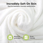 6-Pack Baby Washcloths - Soft Absorbent Viscose from Bamboo Wash Cloths for Babies, Kids, Toddlers, Infant, Newborn Bath Towels, Gentle on Sensitive Skin, 10x10 Reusable Face Towels (Candy Pop)
