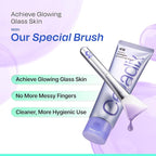 Hydro Collagen Wrapping Mask – Overnight Hydrating & Firming Peel-Off Face Mask, Vegan Collagen, Niacinamide–Pore Minimizing & Radiance Boost, Korean Skincare, 2.53 Fl Oz (Jelly Brush Set)