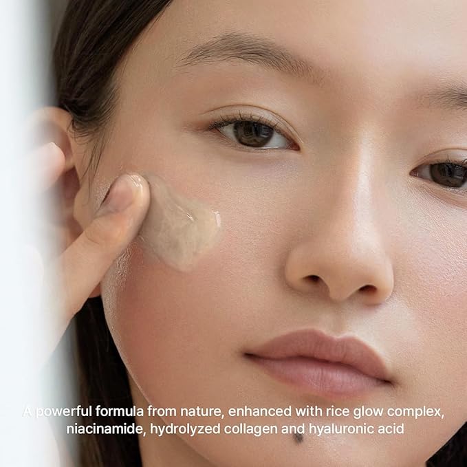 Rice Mucin Overnight Glow Face Mask Serum 30, 1.76 oz, Plumps Skin with Hyaluronic Acid