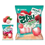 Korean Fruit Jelly Candy – Assorted Chewy Gummy Snacks – 5 Fruity Flavors (Grape, Plum, Lychee, Kiwi, Mango) – Individually Wrapped – Perfect for Kids & Adults – 알맹이젤리 (Lychee–1.26oz(36g) × 6pack)