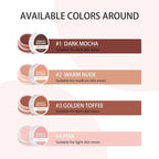 Under Eye Brightener Concealer, Long-Lasting Hydrating and Waterproof Color Corrector for Dark Circles, Full Coverage Lightweight Undereye Brightening Cream with Puff & Concealer Pen, #04 Pink