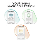 Hydrating Soothing Sheet Masks Gift Set for Skincare, Korean Vegan Sheet Mask for Dry, Sensitive Skin, Calming, Smoothing, Brightening, Collagen, Ceramide, Cica, Hyaluronic Acid 30EA