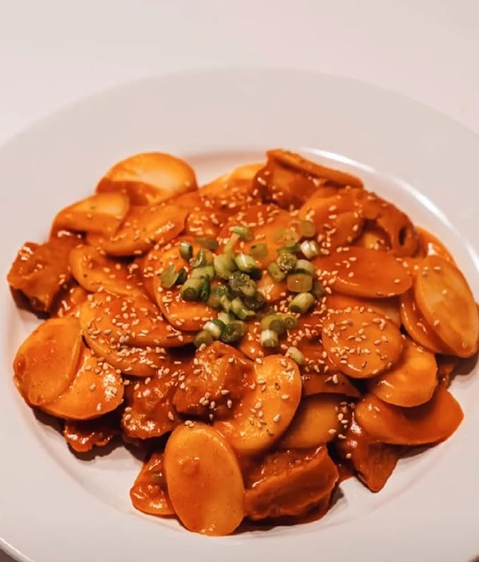 Apexy Korean Rice Cake Tteokbokkik Rice Cake, Chewy Tteok, Authentic Korean Street Food Snack, Perfect with Cheese and Ramen Noodles, No MSG, No Corn Syrup, Vegan and Gluten Free, Non-GMO 21.16 oz