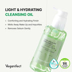Green Barley Light Cleansing Oil, Hydrating Daily Cleanser for Sensitive Skin, Blackhead Remover, Korean Vegan Skin Care, 6.93 Fl Oz