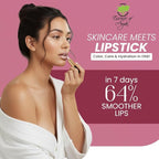 Essence Of Argan Pink Lip Stick for Cracked and Dry Lips - 100% Pure Argan Oil, Shea Butter, Jojoba Oil & Aloe Vera - Hydrating Long Lasting Lipstick - Deep Moisturizing Pink LipStick for Women