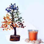 7 Chakra Crystal Tree of Life –Unique Handmade Spiritual Birthday Gifts for Women&Mom- Healing Crystal Gemstone Bonsai for Positive Energy,Good Luck–Feng Shui Home & Office Decor,Housewarming Gifts