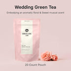 Osulloc Wedding Green Tea (Floral & Sweet Muscat Scent) | Sweet Fruit Tea | 20 Pyramid Tea Bags, 1.41oz